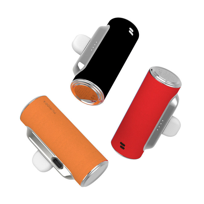 Banque d'alimentation en cuir compact coloré Plus de 300 fois la durée de vie avec connecteur USB-C