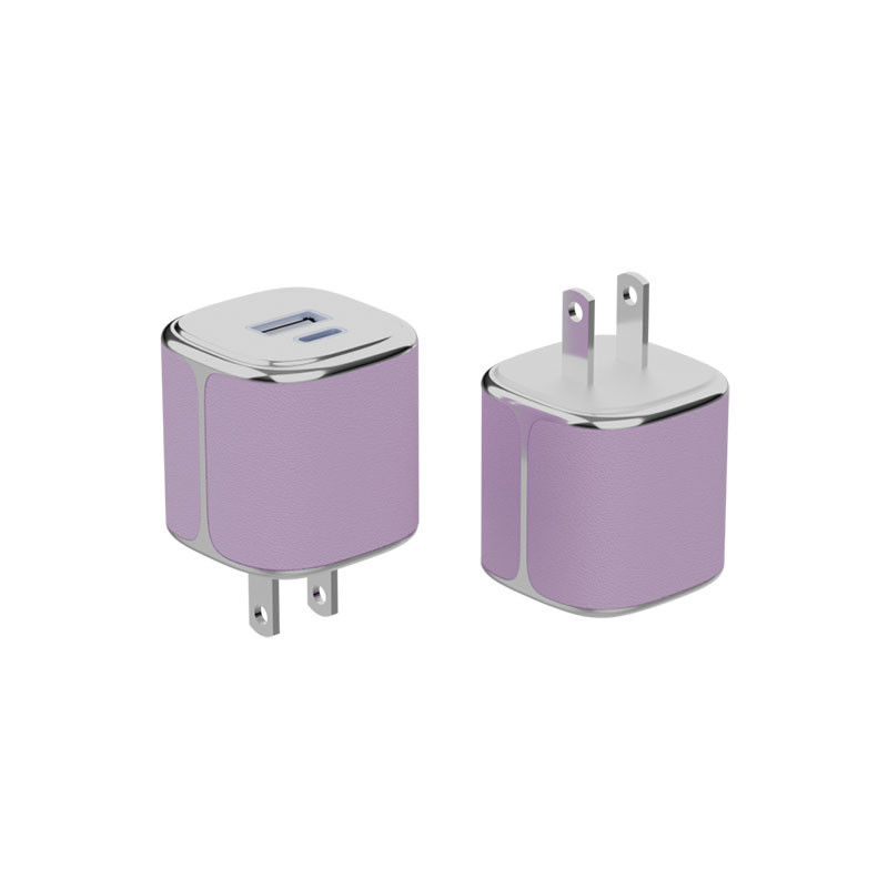 Chargeur murale GaN type C PD 35W double chargeur murale USB C avec plaque électrique